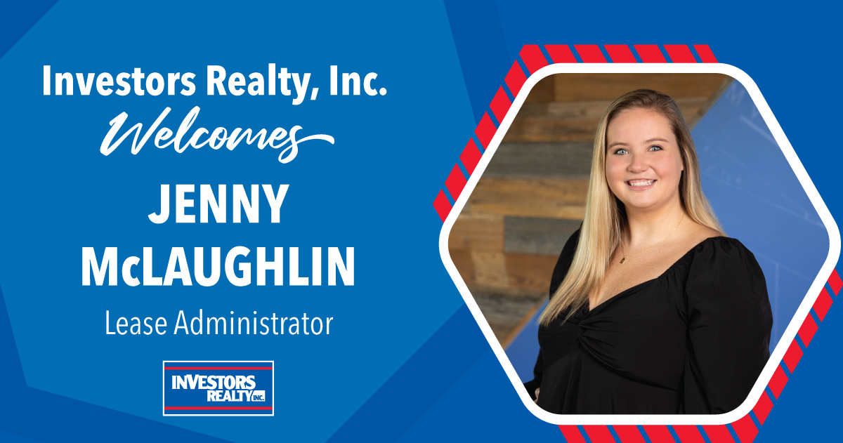 Investors Realty Welcomes Jenny McLaughlin!